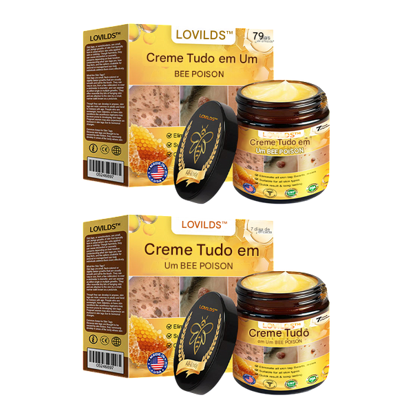 LOVILDS™ Creme Tudo-em-Um com Veneno de Abelha – Aprovado por Dermatologistas dos EUA