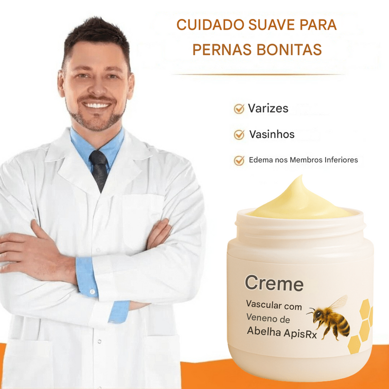 Creme Anti-Varizes ApisRx | Alívio visível em apenas 7 dias (Somente HOJE!)