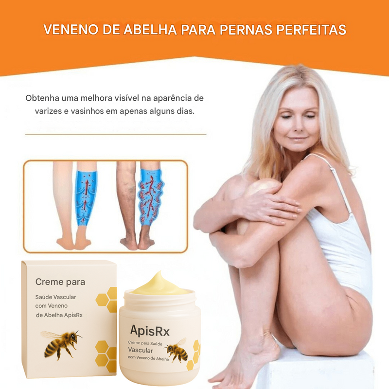 Creme Anti-Varizes ApisRx | Alívio visível em apenas 7 dias (Somente HOJE!)