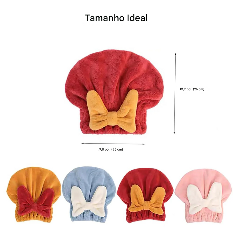 Nova Toalha Super Absorvente para Cabelos Molhados (Compre 1 leve 4)