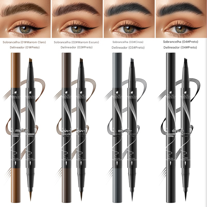 Lápis para Sobrancelhas com Efeito Microblading (Compre 1 Leve 2)
