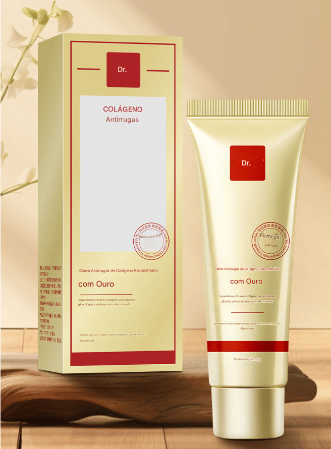 Creme Anti-Rugas com Colágeno Dourado (Compre 1 Leve 2)