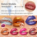 Batons Líquido Metálico com Glitter Diamante