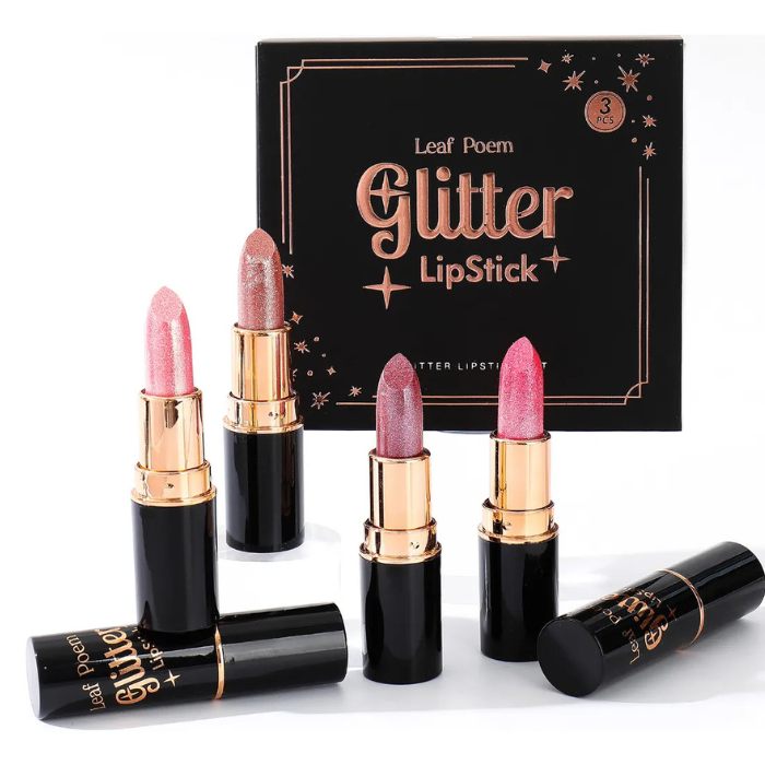 Batom Diamond com glitter à prova d'água (COMPRE 1 LEVE 2)