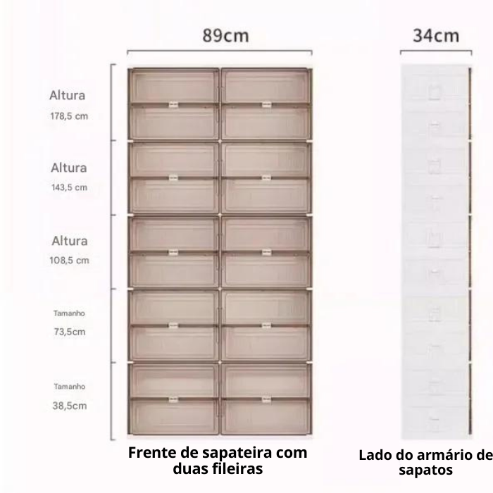 Empilhador de sapatos inteligente