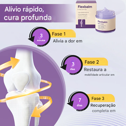 Flexbalm – Gel de Terapia para Alívio Rápido da Dor nas Articulações (Somente HOJE!)🔥