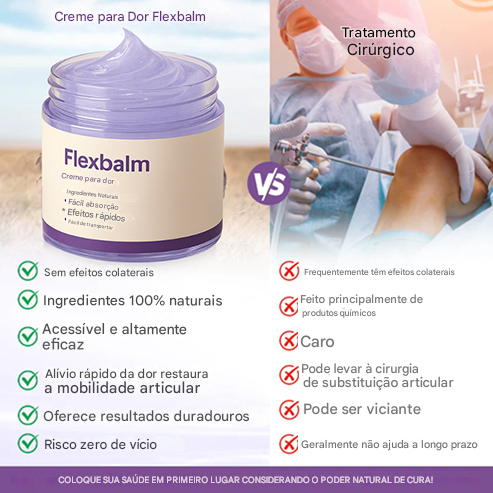 Flexbalm – Gel de Terapia para Alívio Rápido da Dor nas Articulações (Somente HOJE!)🔥