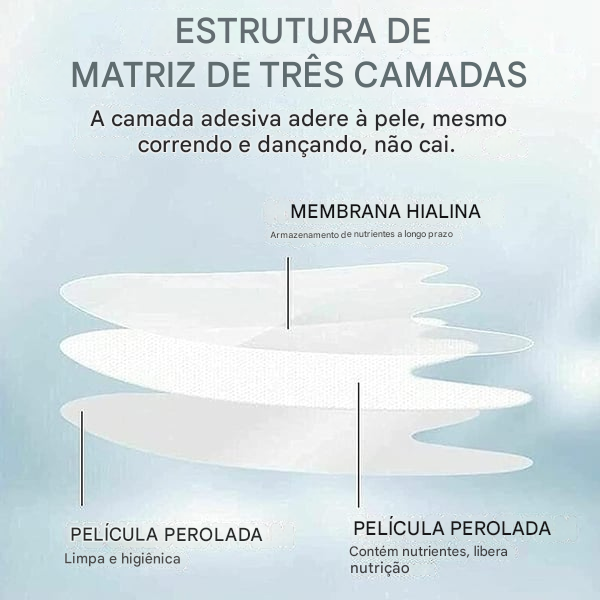 5 Pares de Adesivos Faciais de Nutrição, Lifting e Remoção de Rugas