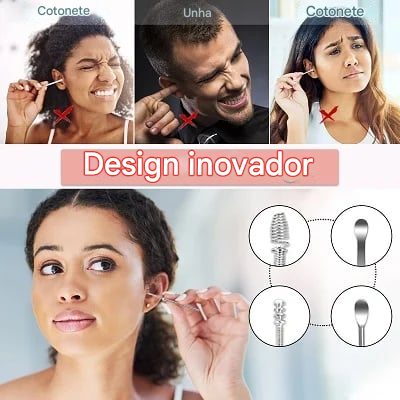 Conjunto de Ferramentas para Limpeza de Ouvido