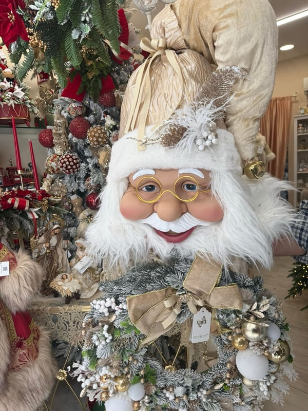 Guirlanda com o rosto do Papai Noel (Somente HOJE!)