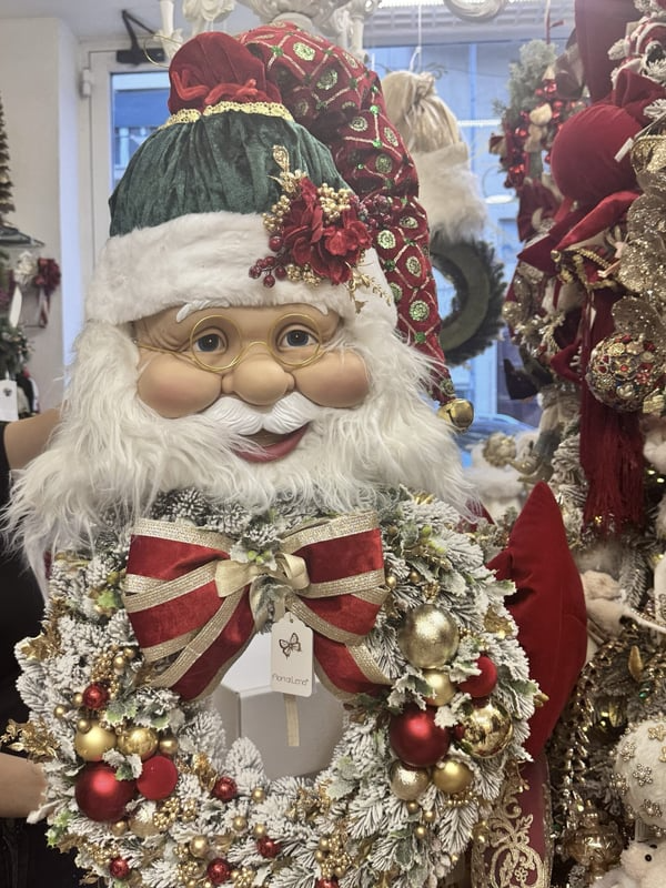 Guirlanda com o rosto do Papai Noel (Somente HOJE!)