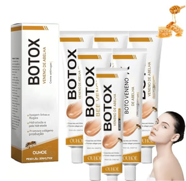 Creme Removedor de Rugas com Veneno de Abelha e Efeito Botox