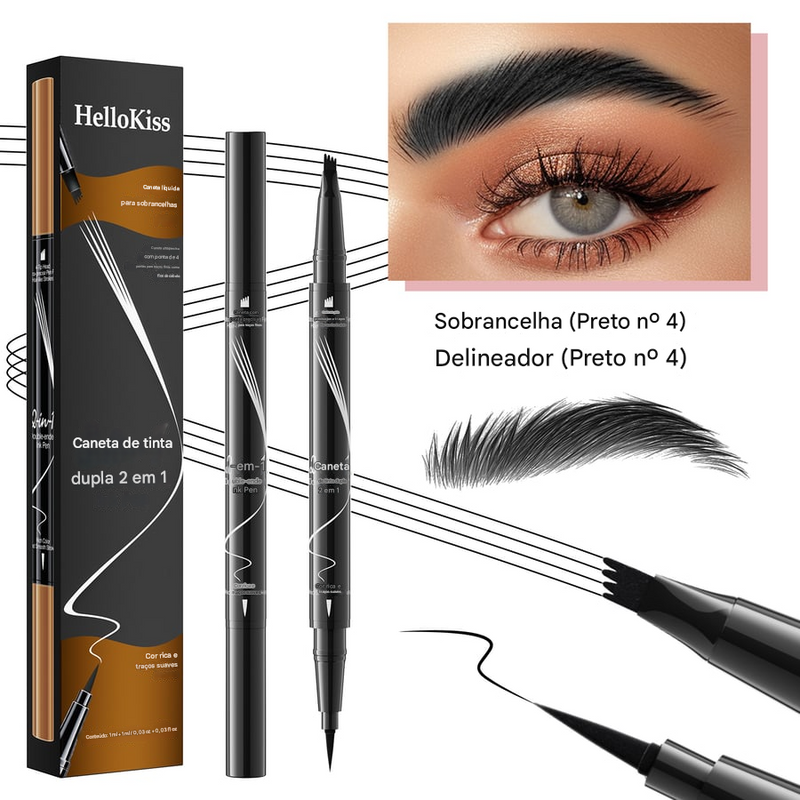 Lápis para Sobrancelhas com Efeito Microblading (Compre 1 Leve 2)