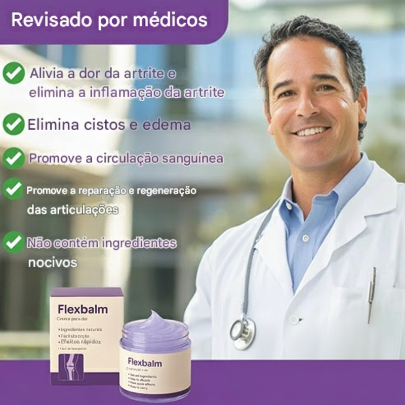 Flexbalm – Gel de Terapia para Alívio Rápido da Dor nas Articulações (Somente HOJE!)🔥